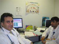 Dr. Saydain & Dr. Ali in clinic